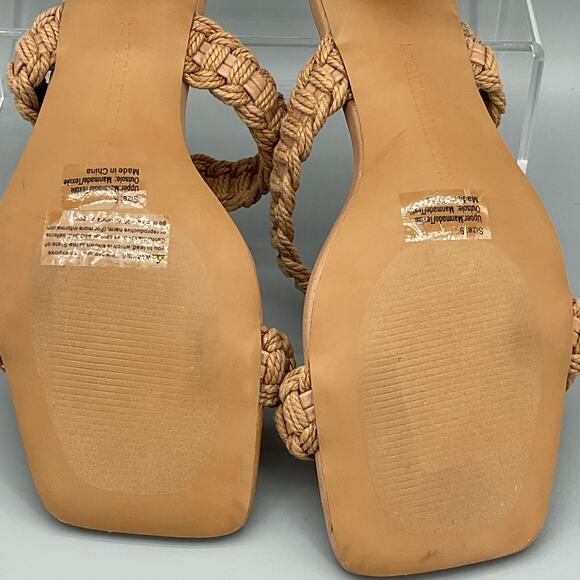 NEW Gabrielle Union Women’s Paulette Double Band Rope Sandal Brown Size 9 - Picture 10 of 10